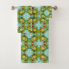 Magnolia Aqua Weihnachten Badhandtuch Set