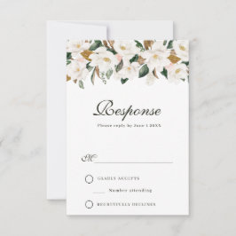 Magnolia Aquarellblume RSVP-Karte RSVP Karte