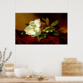 Magnolia auf der Roten Velvet Poster (Küche)