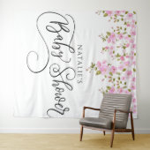 Magnolia Babydusche Hintergrund Wandteppich (Beispiel (Horizontal))