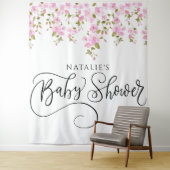 Magnolia Babydusche Hintergrund Wandteppich (Beispiel)