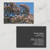 Magnolia Bäume in Blossom Visitenkarte (Vorne/Hinten)