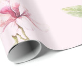 Magnolia Baummuster Geschenkpapier (Rolleneckpunkt)