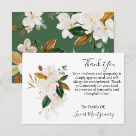 Magnolia Beerdigung Danke, Beileid Mitteilungskarte