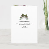 Magnolia-Beerdigungsprogramm für die weißen Blume Programm (Rückseite)