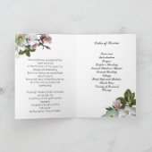 Magnolia-Beerdigungsprogramm für die weißen Blume Programm (Innenseite)