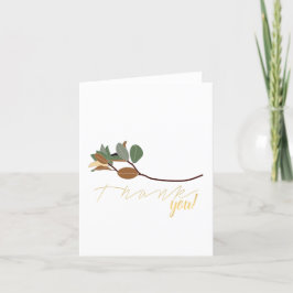 Magnolia-Blätter Dankeskarte