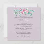 Magnolia Bloom | Alle in einer Botanischen Hochzei Einladung (Rückseite)