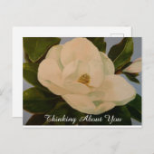 Magnolia Bloom denken über Sie Postkarte (Vorne/Hinten)