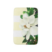 Magnolia Bloom | Gelb/Weiß gestrichen Badematte (Vorderseite Vertikal)