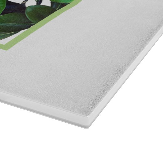 Magnolia Bloom | Green Cutting Board Schneidebrett (Ecke)