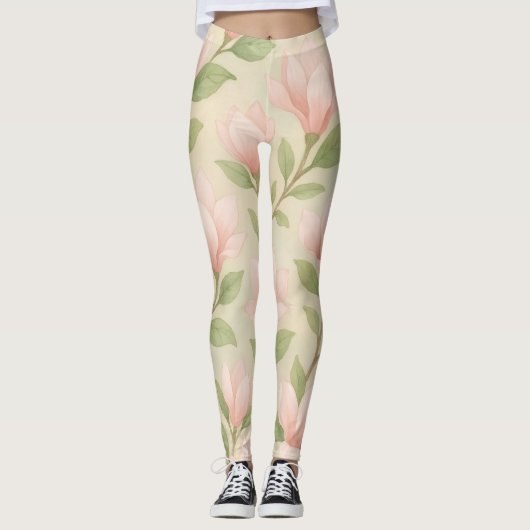 Magnolia Bloom Leggings (Vorderseite)