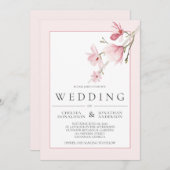 Magnolia Bloom Wedding Einladungen (Vorne/Hinten)