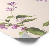 Magnolia Blooms Begrüßung Babydusche Poster (Ecke)