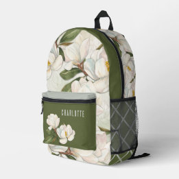 Magnolia Blooms Personalisierter Backpack Bedruckter Rucksack