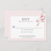 Magnolia Blooms RSVP-Karten RSVP Karte (Vorne/Hinten)