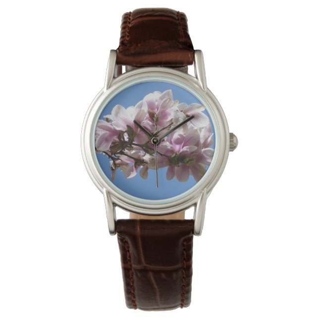 Magnolia Blossom Armbanduhr (Vorderseite)