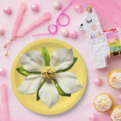 Magnolia Blossom Blume Frühjahrssommer Hochzeit Pappteller (Party)