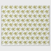Magnolia Blossom Blume Spring Wedding MCM Geschenkpapier (Flach)