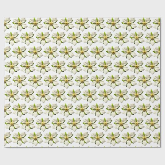 Magnolia Blossom Blume Spring Wedding MCM Geschenkpapier (Flach)