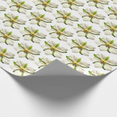 Magnolia Blossom Blume Spring Wedding MCM Geschenkpapier (Ecke)