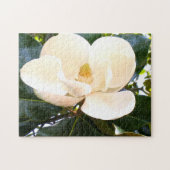 Magnolia Blossom Botanischer Baum Blume Puzzle (Horizontal)