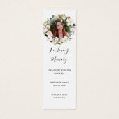 Magnolia Blossom Foto Beerdigung Gedicht Lesezeich (Vorderseite)