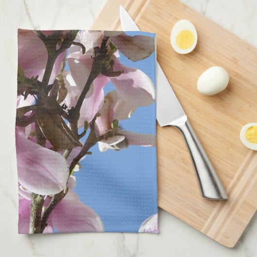 Magnolia Blossom Geschirrtuch (Viertel Falte)