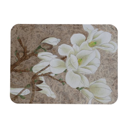 Magnolia Blossom Magnet (Horizontal)