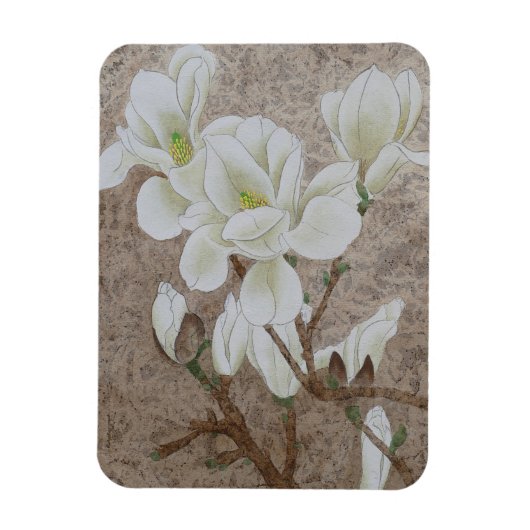 Magnolia Blossom Magnet (Vertikal)