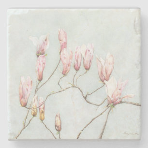 Magnolia Blossom Marmor Untersetzer