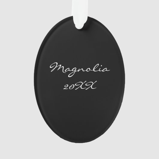 Magnolia Blossom Ornament (Rückseite)