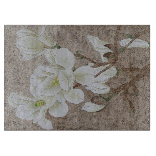 Magnolia Blossom Schneidebrett (Vorderseite)