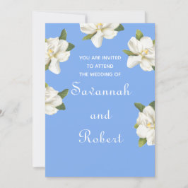 Magnolia Blossom Wedding Einladung