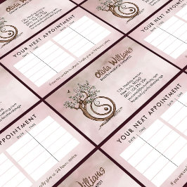 Magnolia Blossom Yin Yang Tree Visitenkarte