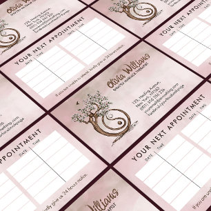 Magnolia Blossom Yin Yang Tree Visitenkarte