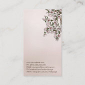 Magnolia Blossom Yin Yang Tree Visitenkarte (Rückseite)