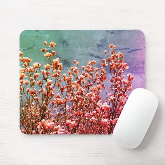 Magnolia Blossoms Blauer Himmel Blume Art Mousepad (Mit Mouse)
