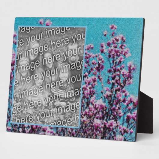 Magnolia Blossoms Blauer Himmel Ristorante da Vale Fotoplatte (Seite)