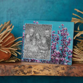 Magnolia Blossoms Blauer Himmel Ristorante da Vale Fotoplatte (Seite)