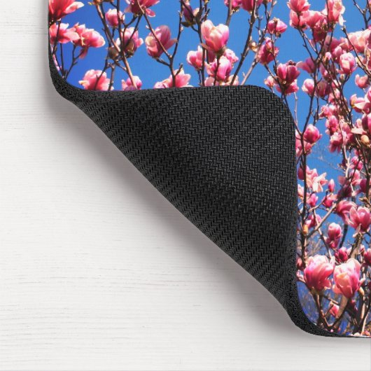 Magnolia Blossoms Blue Sky Blume Mousepad (Ecke)