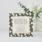 Magnolia Blossoms Brautdusche Einladung (Stehend Vorderseite)