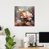 Magnolia Blossoms Kunst und Kultur Poster (Heimbüro)