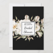 Magnolia Blue Gray Brautparty Einladung (Rückseite)