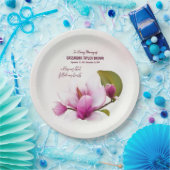 Magnolia Blume Beerdigung Gefallen Papier Teller (Party)