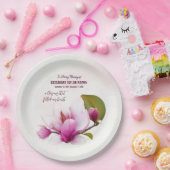 Magnolia Blume Beerdigung Gefallen Papier Teller (Party)