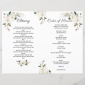 Magnolia Blume Beerdigungsservice Foto Programm (Rückseite)