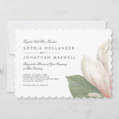 Magnolia Blume Blossom Einladung (Vorderseite)