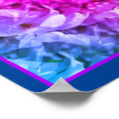 Magnolia-Blume blüht Abstrakt Poster (Ecke)