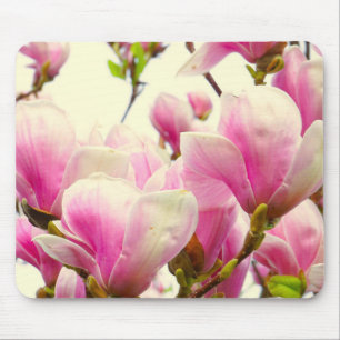 Magnolia Blume Botanischer Blumenkohl Chic Mousepad